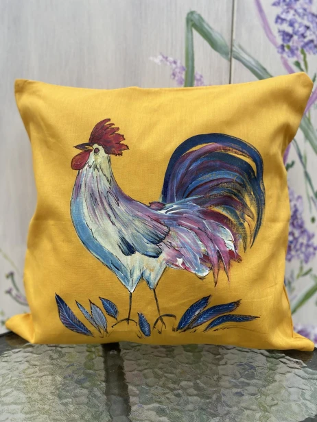 handmade_poduszka_malowana_kogut4
