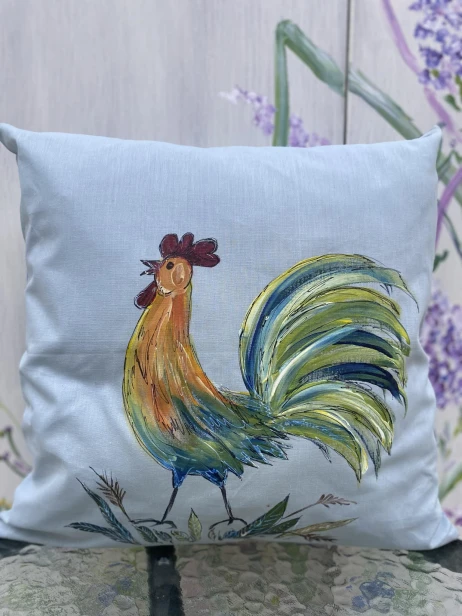 handmade_poduszka_malowana_kogut5